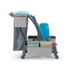 Cărucior profesional housekeeping cu găleți, storcător și sac - imagine 4